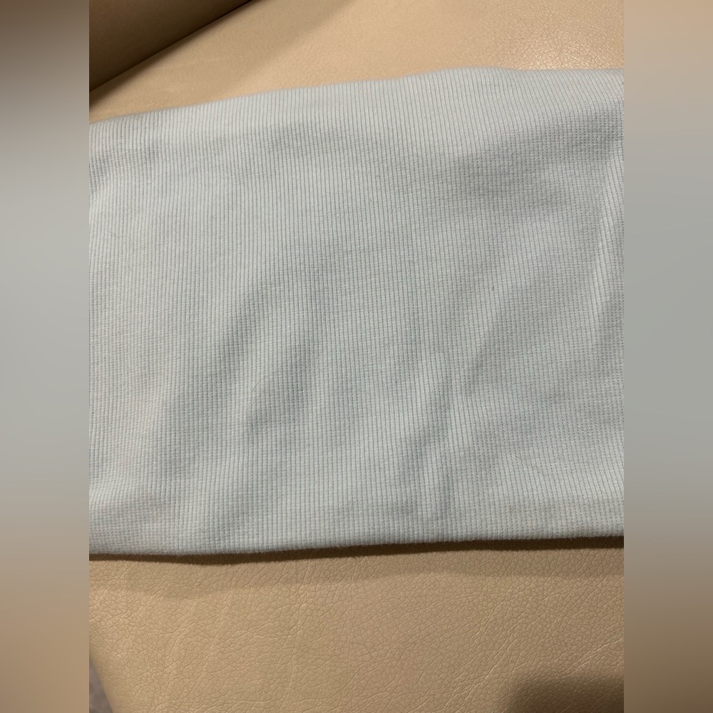 Express X Karla baby blue ribbed tube top
